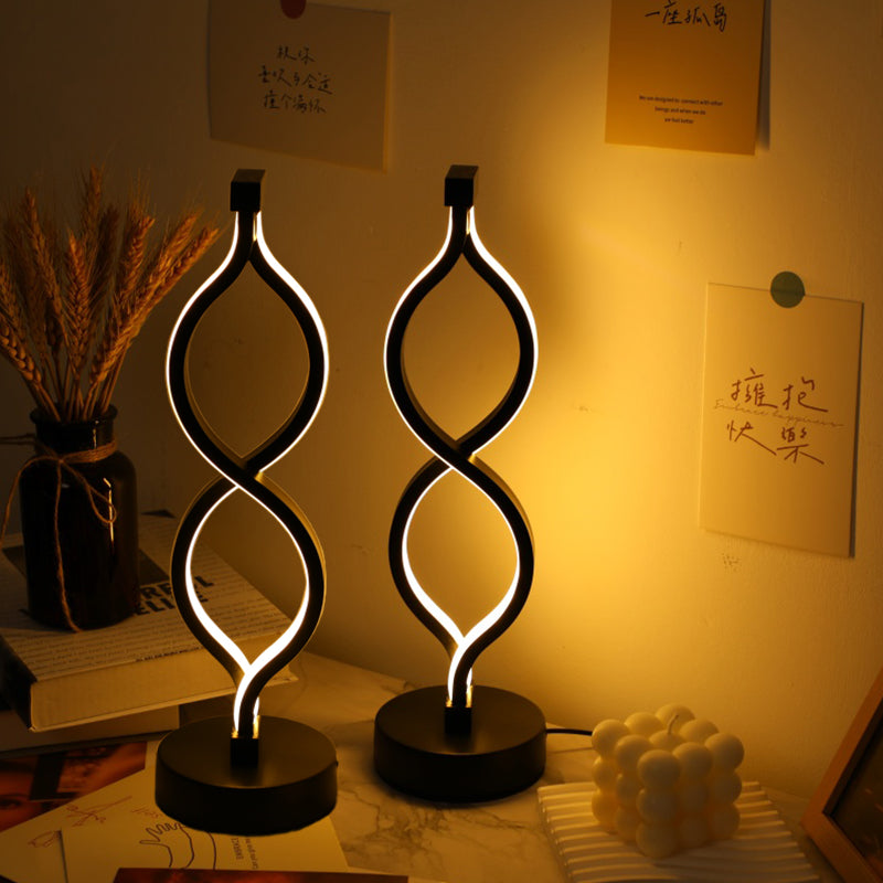 Wave-Shaped USB Desk Lamp